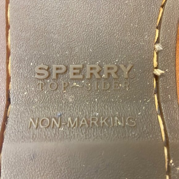 SPERRY light Brown Slip-On Deck Shoes size 10M - Picture 8 of 8